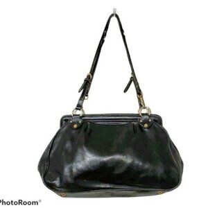 Vintage Leather Bag Dimoni Black Shoulder Handbag Satchel Purse WOMEN'S WOMAN'S